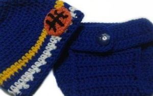 CA Golden State Warriors Beanie & Diaper Cover Set